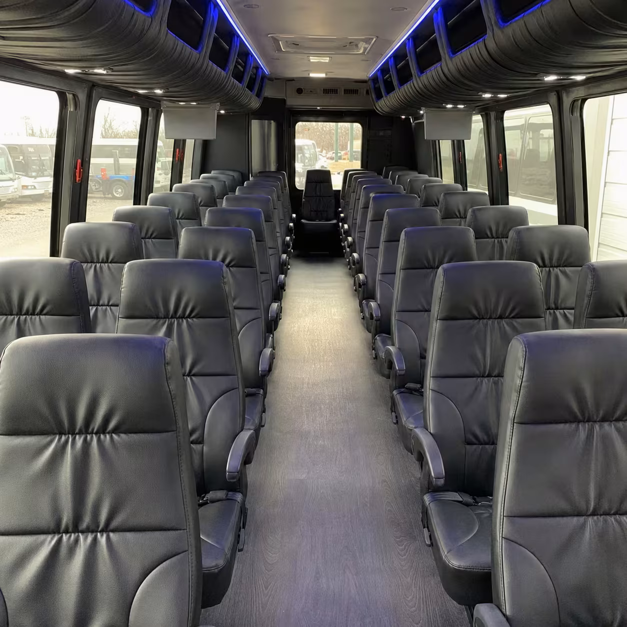 28 passenger minibus inside