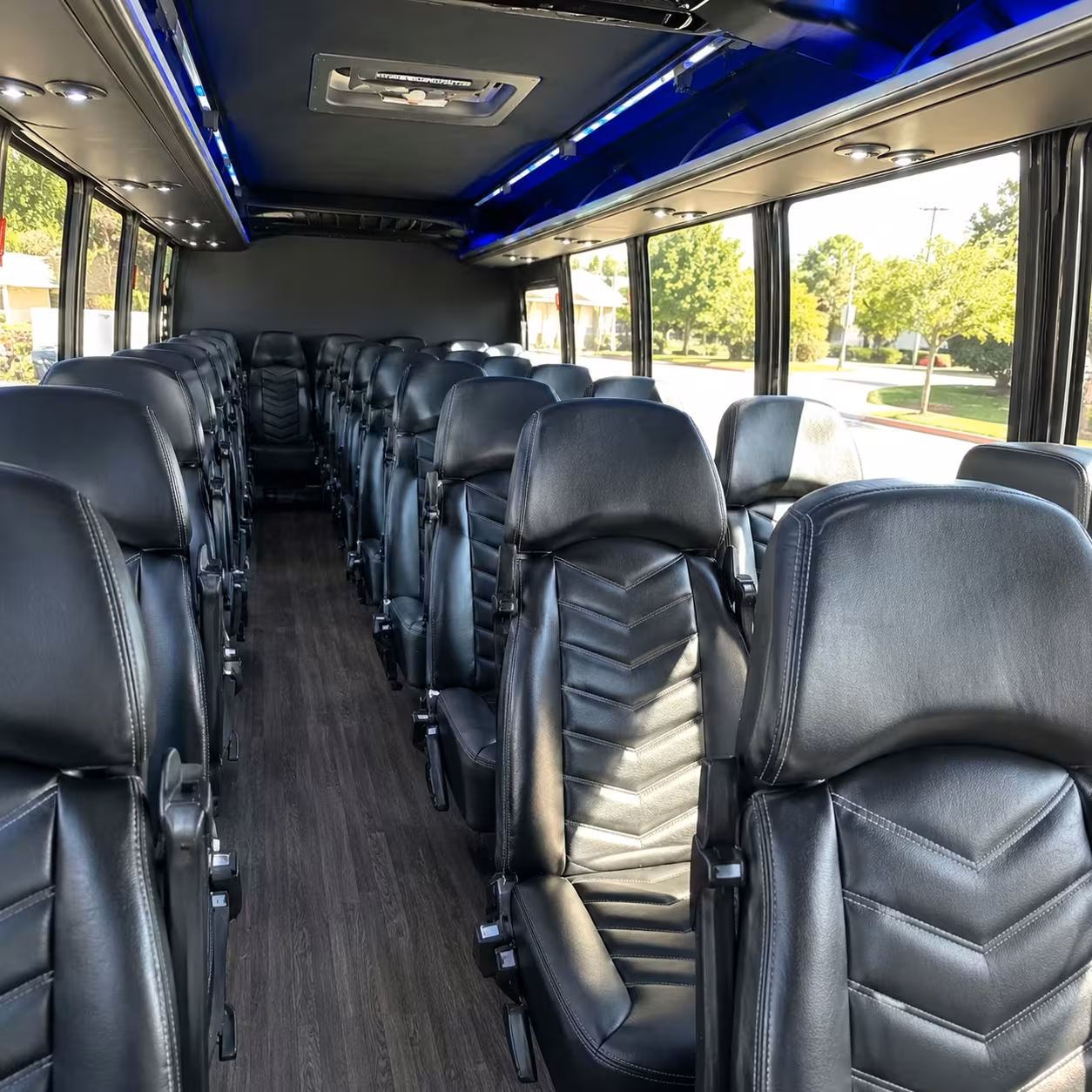 28 passenger minibus interior
